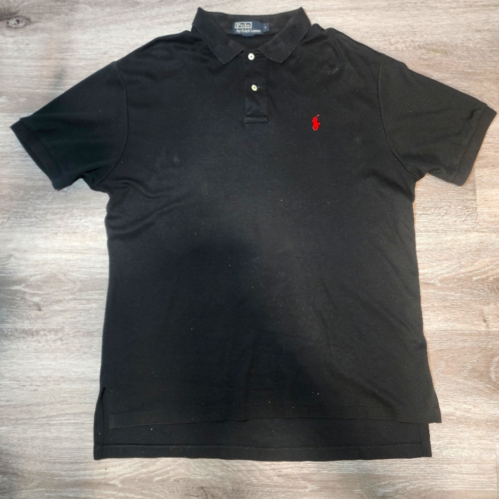 Polo Ralph Lauren Men's Classic-Fit Mesh Polo Shirt Black Size Large